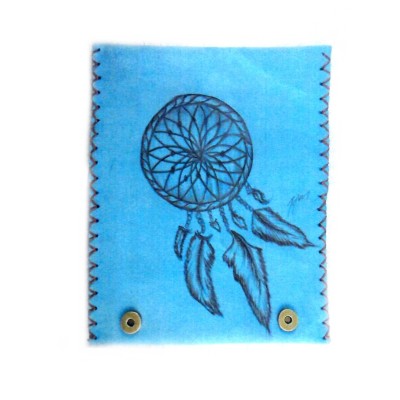 Καπνοθήκη Δερμάτινη Πυρογραφία Ονειροπαγίδα